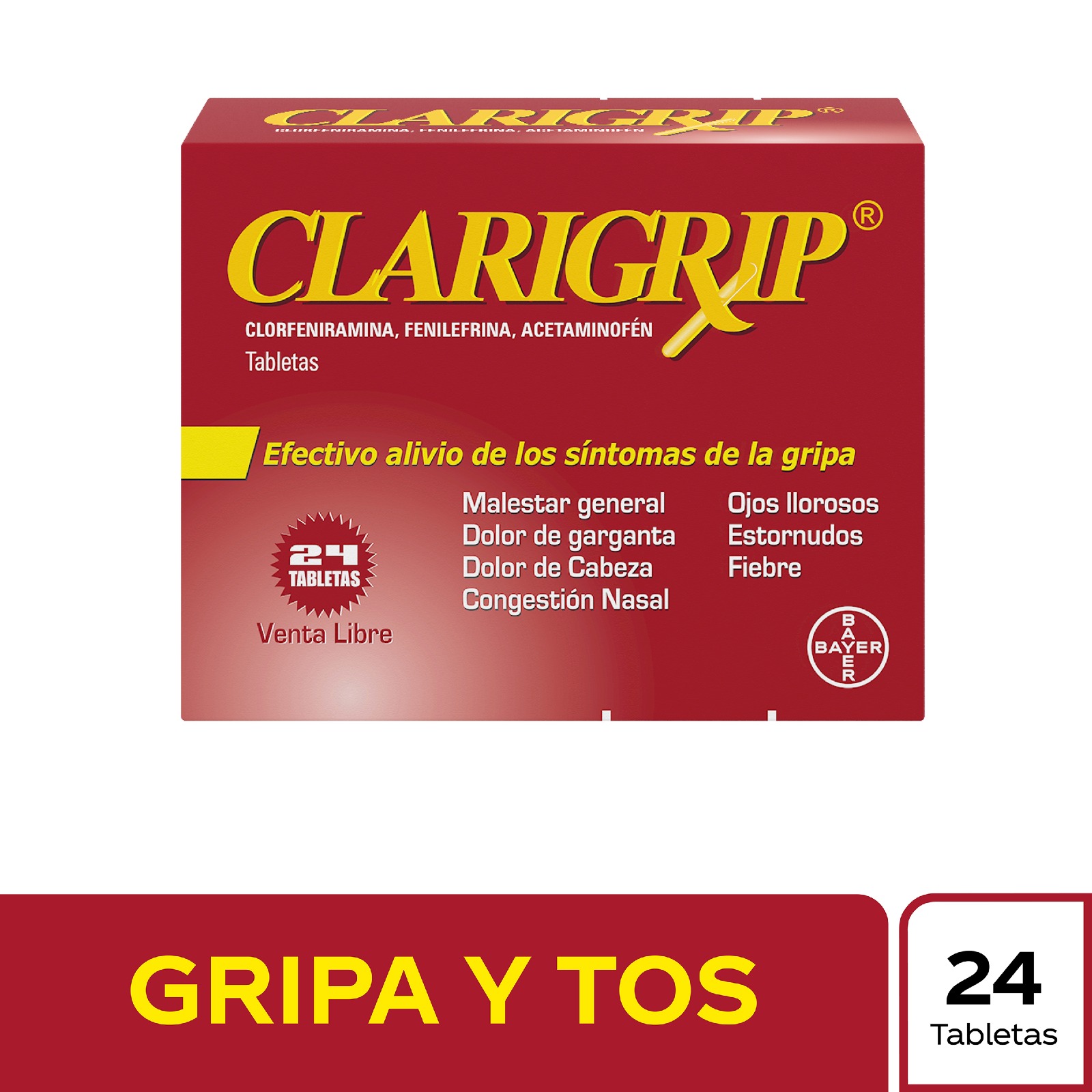 CLARIGRIP 24 TABLETAS