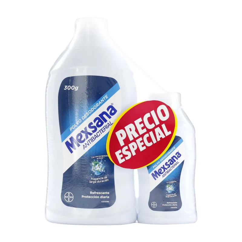 TALCO MEXSANA 300GRS + TALCO 85GRS