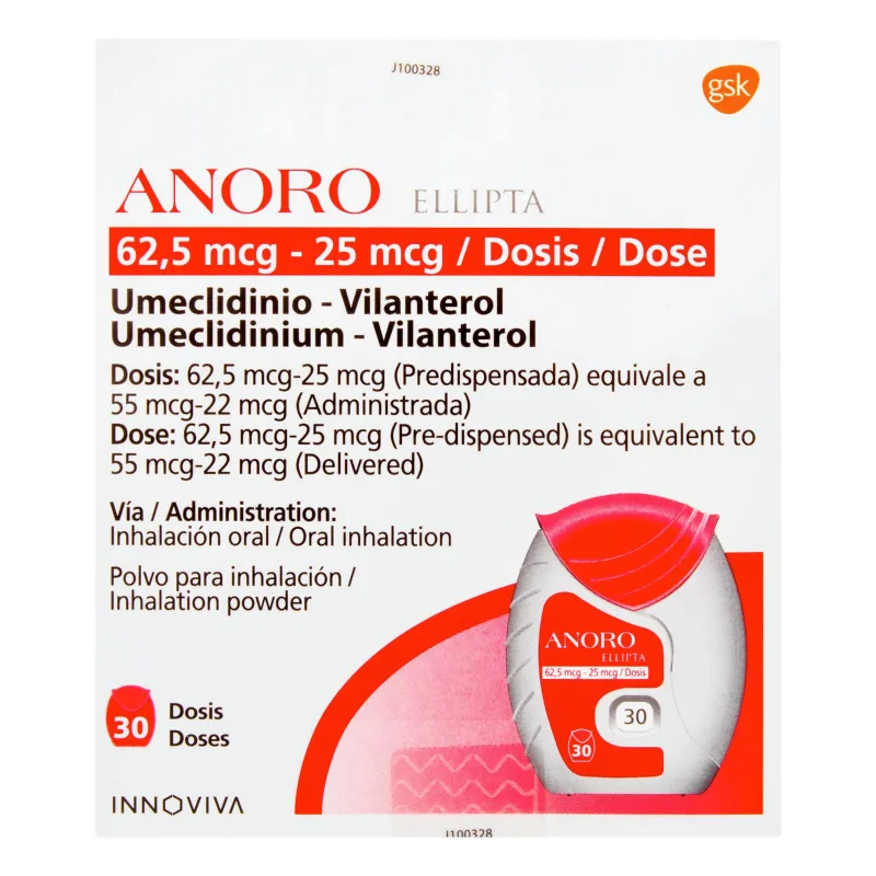ANORO ELLIPTA 62.5MCG 30 DO