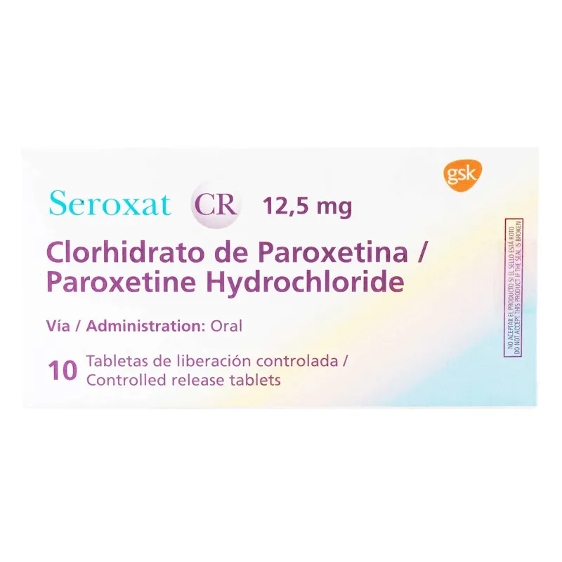 SEROXAT CR 12.5 MG 10 TABLETAS