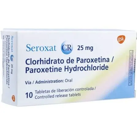 SEROXAT CR 25 MG 10 TABLETAS