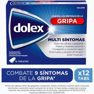 DOLEX GRIPA 12 TABLETAS