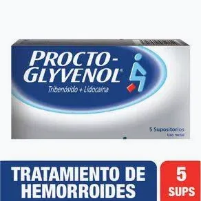 PROCTO GLYVENOL SUPOSITORIOS 5 UND